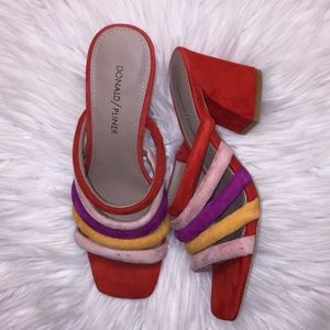 Donald J Pliner Multi Colored Heeled Sandals
